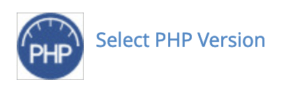 選擇 PHP 版本圖示