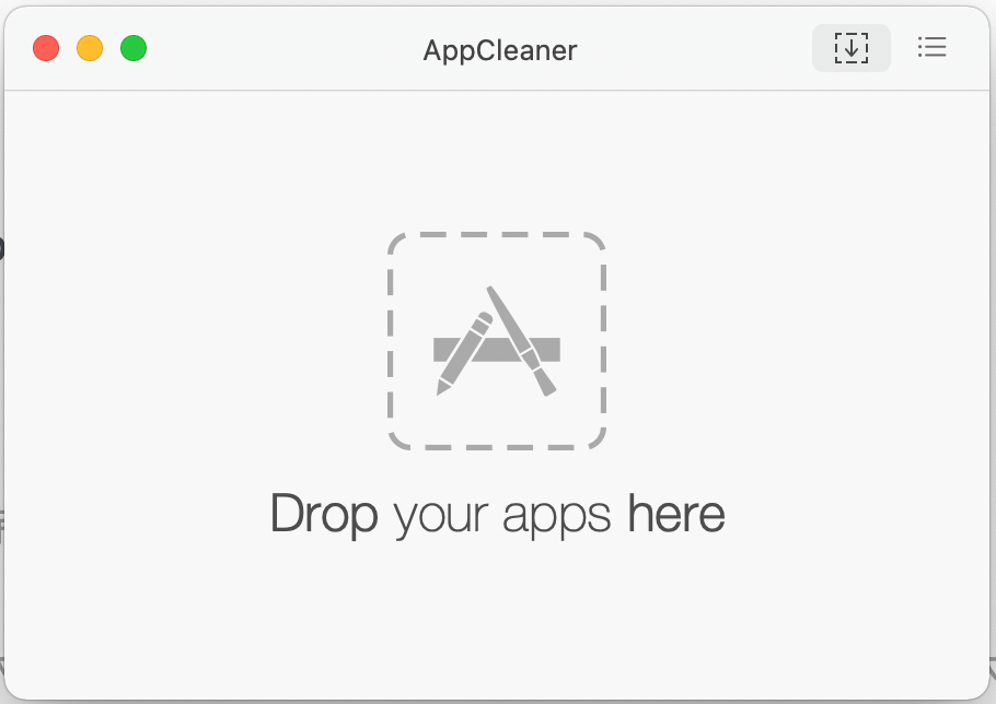 AppCleaner 視窗